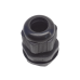 Conector Plástico Negro Tipo Glándula para Rosca NPT 1/2
