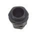Conector Plástico Negro Tipo Glándula para Rosca NPT 1/2