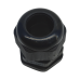 Conector Plástico Negro Tipo Glándula para Rosca NPT 3/4