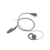 Micrófono de solapa con audífono ajustable al oído para Radios TE320 / TC-610P/TC-780