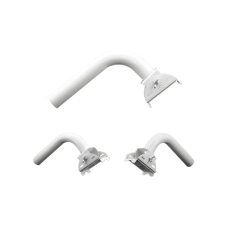 Montaje universal flexible para instalación en poste o pared, compatible con equipos Ubiquiti, Mimosa, Cambium y Altai