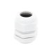 Conector Plástico Blanco Tipo Glándula para Rosca NPT 3/4