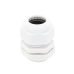 Conector Plástico Blanco Tipo Glándula para Rosca NPT 3/4