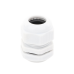 Conector Plástico Blanco Tipo Glándula para Rosca NPT 3/4