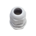 Conector Plástico Blanco Tipo Glándula para Rosca NPT 1/2