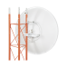 Antena direccional de 3ft, 4.9 a 6.5 GHz, Ganancia 34 dBi, Conectores N-hembra, Polarización doble, incluye montaje para torre o mástil 