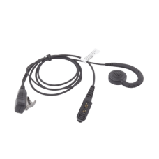 Micrófono de solapa con audífono ajustable al oído para radios ICOM IC-F50/ 60/ 50V/ 60V/ 3161/ 4161