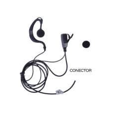 Micrófono - Audífono de Solapa Ajustable al Oído. Para HYT TC-500/ 518/ 600/ 610/ 700 y Motorola GP300/ PRO2150/ P110/ GP350/ SP-10/ PRO3150/ EP450/ EP350/ MAG ONE.