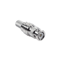 Conector BNC Macho Plegable con Pin Cautivo para Cables RG8 - LMR400 Conector BNC Macho Plegable con Pin Cautivo para Cables RG8 - LMR400