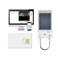 kIT Cerradura Inteligente GPS con Energía Solar / SolarGuardX 100 / Seguimiento de Activos LTE Cat-M1 / Desbloqueo por RFID BLE OTA / Impermeable IP67 / Detección de Movimiento / Batería 14400mAh / + EPCOMGPSANUAL + SIM500MB2Y