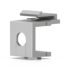 Insertos Ciegos Keystone Pass-Through para Patch Panel Blank, Diseño con Orificio para Paso de Cable, Instalación Snap-In, Paquete con 12 Piezas