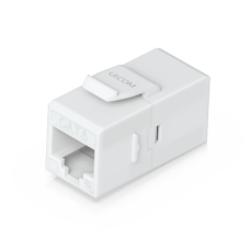 Keystone Coupler Cat6 Pass-Through para Cable Ethernet, Instalación Snap-In en Patch Panel, Paquete con 12 Piezas