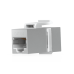 Keystone Coupler Cat6A Pass-Through para Cable Ethernet Preterminado, Instalación Snap-In en Patch Panel, Paquete con 12 Piezas Keystone Coupler Cat6A Pass-Through para Cable Ethernet Preterminado, Instalación Snap-In en Patch Panel, Paquete con 12 Piezas