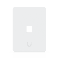 Placa de Pared Vertical Universal para Keystone de 1 Puerto con Cubierta Pintable, Acabado Personalizable, Paquete con 4 Piezas