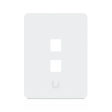 Placa de Pared Vertical Universal para Keystone de 2 Puertos con Cubierta Pintable, Acabado Personalizable, Paquete con 4 Piezas