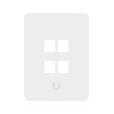 Placa de Pared Vertical Universal para Keystone de 4 Puertos con Cubierta Pintable, Acabado Personalizable, Paquete con 4 Piezas