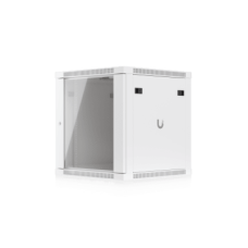 UACC Rack Cabinet 12U (598 x 600 mm) - Gabinete Cerrado para Montaje en Pared con Puerta Frontal de Vidrio Templado, Totalmente Ensamblado con Ventiladores Integrados y Paneles Removibles