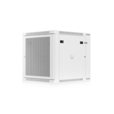 UACC Rack Cabinet 12U (600 x 703 mm) - Gabinete Cerrado para Montaje en Pared con Puerta Frontal Perforada, Puerta Trasera Abatible (Swing-Out) y Paneles Laterales Removibles con Llave