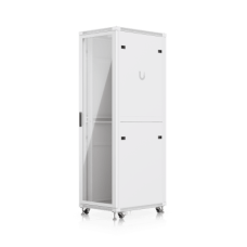 UACC Rack Cabinet 42U (600 × 800 mm) – Gabinete de Piso Totalmente Ensamblado con Ventiladores Integrados, Paneles Removibles, Ruedas con Seguro y Puerta Frontal de Vidrio Templado