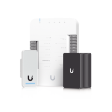 UniFi Access Kit de Inicio Gen 2, Incluye Hub para conexiones, lector NFC y movimiento / 10 tarjetas de acceso / sistema completo para abrir una puerta