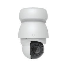 Cámara UniFi Protect PTZ AI Industrial Color Blanco, 4K (8MPX), Zoom Óptico 22x, Visión Nocturna IR 100 m, Reconocimiento Facial y Placas, Protección IP66, Movimiento 360°, PoE++