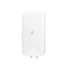 Antena sectorial simétrica UniFi, doble banda con apertura de 90° en 2.4 GHz (10 dBi) y 45° en 5 GHz (15dBi)