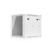 UACC Rack Cabinet 12U (600 x 703 mm) - Gabinete Cerrado para Montaje en Pared con Puerta Frontal de Vidrio Templado, Puerta Trasera Abatible (Swing-Out) y Paneles Laterales Removibles con Llave