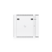 UACC Rack Cabinet 12U (600 x 703 mm) - Gabinete Cerrado para Montaje en Pared con Puerta Frontal de Vidrio Templado, Puerta Trasera Abatible (Swing-Out) y Paneles Laterales Removibles con Llave