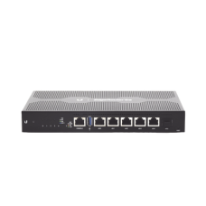 EdgeRouter 6 PoE pasivo 24 V, con 5 puertos 10/100/1000 Mbps + 1 puerto SFP, con funciones avanzadas de ruteo EdgeRouter 6 PoE pasivo 24 V, con 5 puertos 10/100/1000 Mbps + 1 puerto SFP, con funciones avanzadas de ruteo