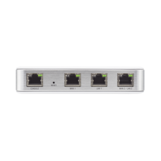 Router UniFi puertos Ethernet Gigabit, desempeño de 1 Mpps, hasta 100 dispositivos en LAN, bloqueo de tráfico por categoría, administración desde la nube