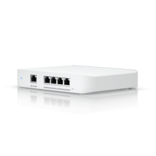 USW Flex XG Switch Capa 2, Compacto de 4 Puertos 10GbE, Puede ser Alimentado por un Puerto GbE PoE+ o con un Adaptador 5 Vcc USB-C