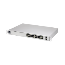 UniFi Switch USW-Pro-24, Capa 3 de 24 puertos Gigabit RJ-45 + 2 puertos 1/10G SFP+, pantalla informativa