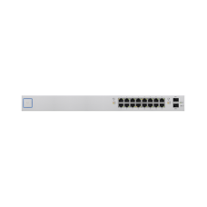 Switch UniFi administrable de 18 puertos (16 Gibabit PoE+ 802.3at/af y pasivo 24V + 2 SFP) 150 Watts Switch UniFi administrable de 18 puertos (16 Gibabit PoE+ 802.3at/af y pasivo 24V + 2 SFP) 150 Watts