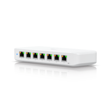 USW Ultra Switch de 8 Puertos GbE (7 Puertos PoE+ y 1 Puerto Entrada PoE++) con Opciones de Montaje Versátiles