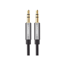 Cable Auxiliar 5 Metros / Conector 3.5mm a 3.5mm / Macho a Macho / Cubierta de TPE / Carcasa de Aluminio / Color Negro Cable Auxiliar 5 Metros / Conector 3.5mm a 3.5mm / Macho a Macho / Cubierta de TPE / Carcasa de Aluminio / Color Negro