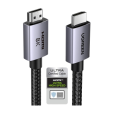 Cable HDMI 2.1 de 8K@60Hz | 3 metros | 48Gbps | HDR10+ | 3D Inversivo| eARC | Dolby ATMOS | VVR | QMS | QFT | ALLM | 3 modos de Visualización | Certificado HDMI 8K | Niquelado | Nylon Trenzado | Carcasa de Aluminio. Cable HDMI 2.1 de 8K@60Hz | 3 metros | 48Gbps | HDR10+ | 3D Inversivo| eARC | Dolby ATMOS | VVR | QMS | QFT | ALLM | 3 modos de Visualización | Certificado HDMI 8K | Niquelado | Nylon Trenzado | Carcasa de Aluminio.