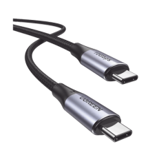 Cable USB-C a USB-C 3.2 Thunderbolt | 1 Metro | 240W | 10 Gbps | 480 Mbps | Soporta Video 4K@60Hz| Chip E-Market Inteligente | Carcasa de Aluminio | Nylon Trenzado | Blindaje de 4 capas.