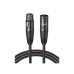 Cable para Micrófono XLR Tipo Canon Macho a Hembra / 10 Metros / Plug & Play / Antiinterferencias / Triple Blindaje / Alta Calidad / Color Negro