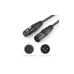 Cable para Micrófono XLR Tipo Canon Macho a Hembra / 10 Metros / Plug & Play / Antiinterferencias / Triple Blindaje / Alta Calidad / Color Negro