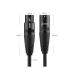 Cable para Micrófono XLR Tipo Canon Macho a Hembra | 15 Metros | Plug & Play | Anti interferencias | Triple Blindaje | Alta Calidad | Color Negro.