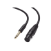 Cable para Micrófono Plug 6.35 mm (1/4 Inch) Macho a XLR Canon Hembra / Núcleo de Cobre / 5 Metros / Alta Calidad / Color Negro