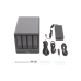 NAS UGREEN NASync DXP4800 Plus / Procesador Intel Pentium Gold 8505 5 Núcleos / 4 Bahías SATA + 2 M.2 NVMe PCIe 4.0 / 8GB DDR5 Expandible a 64GB / 10GbE + 2.5GbE / USB 3.2 Gen 2 Tipo C / HDMI 4K / Sistema Almacenamiento Conectado Red
