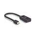 Convertidor Mini Display Port a HDMI / 4K@30Hz / Thunderbolt / Blindaje Interno Múltiple / Carcasa ABS / Longitud de 25 cm (9.84 pulgadas)