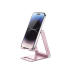 Soporte para Teléfono Celular de Aluminio / Angulo Ajustable / Amplia Compatibilidad con dispositivos de 4.7'' a 7.9'' / Antideslizante / Antiarañazos / Plegable / Color Rosa