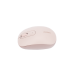 Mouse Inalámbrico 2.4G 800/1200/1600/2400 DPI | Función de 3 botones | Alcance 10m | Silencioso |  Ergonómico | Anti-caída y Anti-interferencias | Batería Alcalina AA incluida  | Color Dusty Pink.