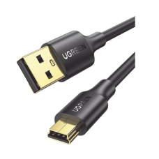 Cable USB-A 2.0 a Mini USB | 1m | Cable de Datos y Alimentación | 480Mps | Chip Inteligente | PVC | Para Discos Duros HDD o SSD, Go-Pro Hero, Mando de PS3, Cámaras Digitales, Reproductores MP3, MP4, etc.