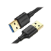 Cable USB-A 3.0 a  USB-A 3.0 / 1 Metro / Macho a Macho / Conector Niquelado / Núcleo de Cobre Estañado / Blindaje Múltiple / Velocidad 5Gbps / No Requiere Controlador / Compatible con USB2.0 Y USB 1.1
