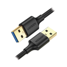 Cable USB-A 3.0 a  USB-A 3.0 / 2 Metros / Macho a Macho / Conector Niquelado / Núcleo de Cobre Estañado / Blindaje Múltiple / Velocidad 5Gbps / No Requiere Controlador / Compatible con USB2.0 Y USB 1.1