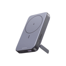 Power Bank MagSafe de 10000mAh NEXODE | 20W | 1 USB-C | 1 USB-A | Carga Rápida bidireccional | Soporta modo Standby | Soporte Plegable |  Ultra Delgado | Ultra ligero | Compatible con iPhone 15/14/13/12 | Color Gris.