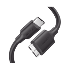 Cable USB Tipo C 3.0 a Micro Tipo B | 1m |Carga Rápida | 5 Gbps | Transferencia de Datos | Blindaje Interior Múltiple | Compatible con Disco Duro Externo, Portátiles, Seagate, Nikon, Canon.